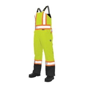 Tough Duck S79821 3X Hi-Vis Safety Insulated Overalls Florescent Yellow